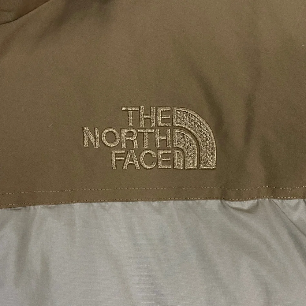 North Face 1996 Colorblock Down Puffer Jacket Mens XL Pale Wheat Retro NF0A3YRJ